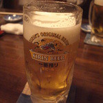 いわ瀬 - 生ビールで乾杯♪