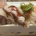 春駒 - 生だこ三種　吸盤がぷりぷり