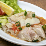 steamed chicken lemon sauce