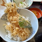 あんじん亭 - ミニ天丼アップ