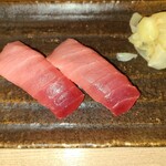 海老寿司 - 本マグロ握り