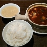 火鍋楼 朱夏 - 麻婆豆腐セット1,250円♪