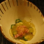 時の宿 すみれ - しきんぼと冬瓜、ジュレ寄せ