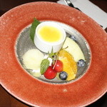 時の宿 すみれ - デザート、山形のフルーツ