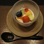 時の宿 すみれ - 朝食のデザート