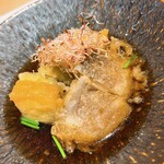 Sushi To Nihonryouri Shinjuku Yonegami - 原木椎茸の茄子の煮浸し