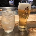 Teppanyaki Gurou - ハイボールとビールで乾杯！