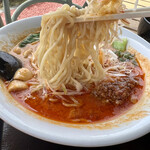 Ramen Nishiki - 自家製ストレート麺。