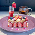 Tsuchi - ベルガモットピーチ hot、いちごのミルフィーユ 