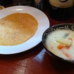 南インド料理 なんどり - アダイ＆アヴィアル（750円）※メニューにはインドのお好み焼きとの記載