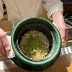 おかもと - 11.筍、鯛の子、蕗のとうの炊き込みご飯