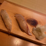 寿司・割烹 四六八ちゃ - 真鯛昆布締め、ヤワラ