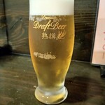 Ryoushi Goya - 生ビール(アサヒプレミアム熟撰)中
