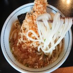 ぷりうまうどん ふる里 - 麺のリフトアップ