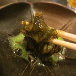 日本料理 晴山 - 中には能登の岩モズク。サッパリとしてホッとしました。