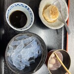 寿々喜 そば店 - 料理写真:葛切り　白玉ぜんざい　そばアイス