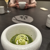 鮨 いつみ - 〆の甘味「抹茶のアフォガード」