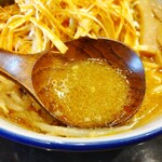 麺や 雅 - コク味噌辛味噌ラーメン（1200円）、辛ネギ（380円）