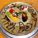 焼肉トラジ - バースデープレート(デザート盛)