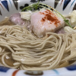 鶏Soba 座銀 - 清湯にぼしスープ