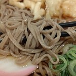 203052379 - 蕎麦は平麺、柔らかくモソモソ食感。喉越しはまあまあ。