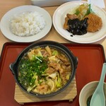 ジョイフル - 背脂たっぷりスタミナ炒め 醤油ラーメン＆日替わりランチ