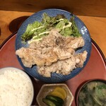 うなぎ とんかつ 濱亀 - 塩からあげ定食3個720円