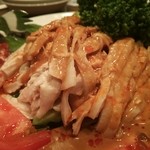 四川亭 - 宴会の最初の料理、バンバンジー♪ゴマだれが美味しい♪