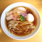 麦の空 GACHI SOBA DOJO - 中華そば ＋ 味玉 。