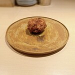 パルコ フィエラ - 毛蟹クリームコロッケ　そのカニのソース＠2,200円（税込）