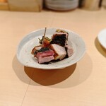 パルコ フィエラ - 豚紫蘇海苔味噌巻き串＠1,100円（税込）