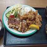 Ayumi Shokudou - チキンステーキ＆から揚げセット