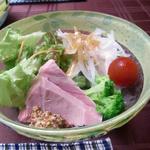 花仙庵 仙仁温泉 岩の湯 - 2012年７月：朝食のサラダ