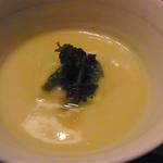 花仙庵 仙仁温泉 岩の湯 - 2013年７月：畑玉葱とズッキーニのスープ