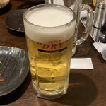 奴力 - 生ビール（スーパードライ）　550円