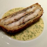 ラチュレ - 太刀魚のパイ皮包み　香草ブール・ノワゼット
