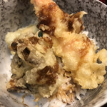 手打ちそば　極楽乃 - ミニ天丼