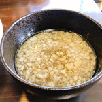麺屋 花畑 - 塩つけ麺汁