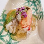 蕎麦割烹  倉田 - 能登産 トリ貝、噴火湾産 毛蟹