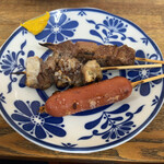 ささのや - レバー、ナンコツ、ウィンナー各¥80(ﾟдﾟ)安ｳﾏー