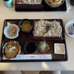 和食レストランとんでん - 料理写真:御前で提供。味噌汁、漬物、煮物付きです