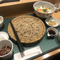 手打ちそば 大石 - 豚しゃぶ丼ランチ せいろそば