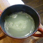 いし豆 - 蕎麦湯（良い感じです）