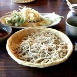 野菜天ぷらそば