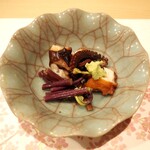 うを徳 - 明石 蛸 + 藤枝 蕨 土佐酢と山葵和え