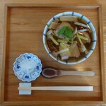 まん作 - 豚ねぎそば  1100円