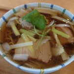 まん作 - 豚ねぎそば接写