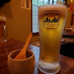Sumibi Torikyuu - 生ビールとお通し