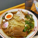 にぼしラーメン かのうや - 昭和ラーメン(550円)＋麺大盛(100円) ※甘口メンマ