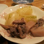 ふるかわ - レンコンと冬瓜とお肉です。